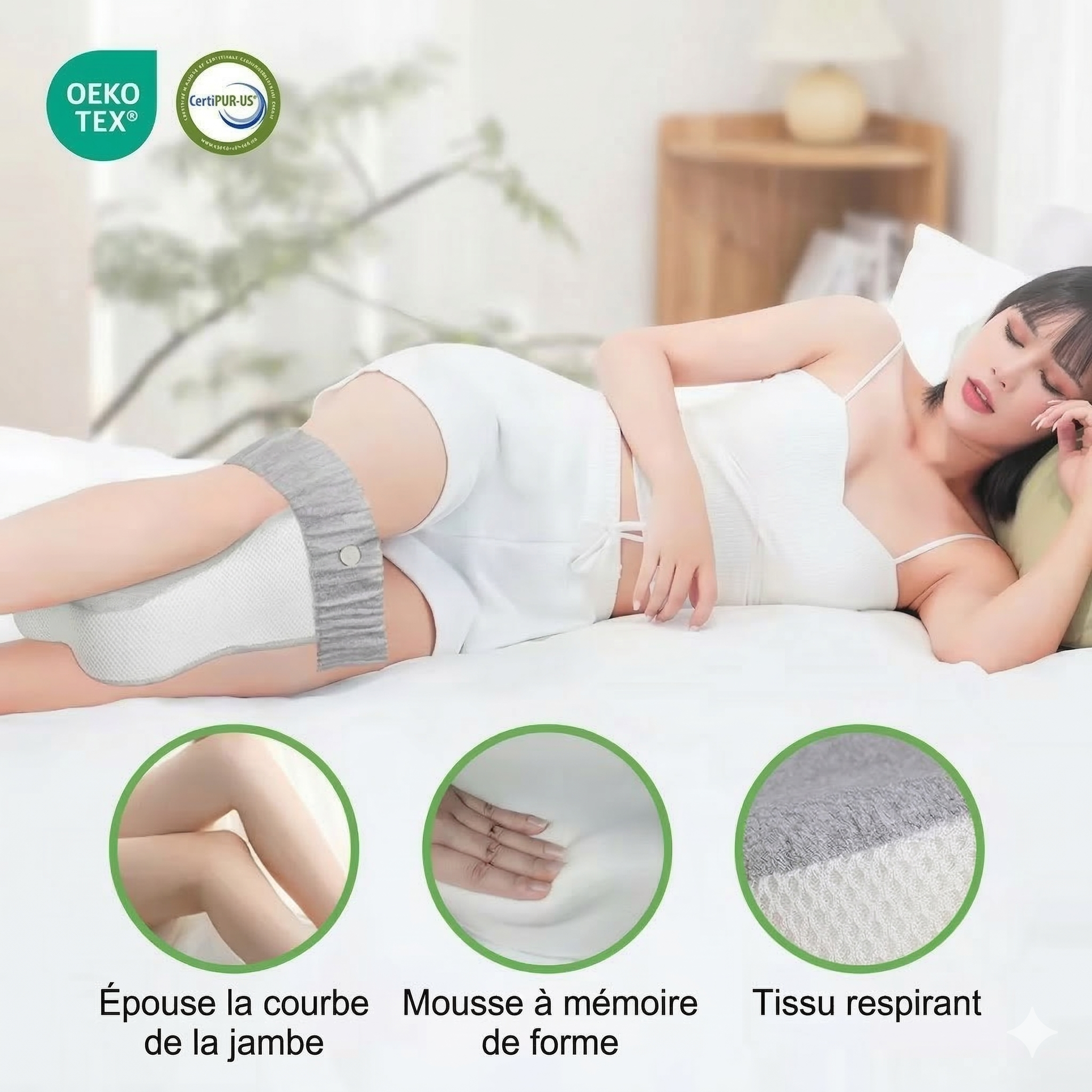 Coussin Ergonomique Genoux Confort
