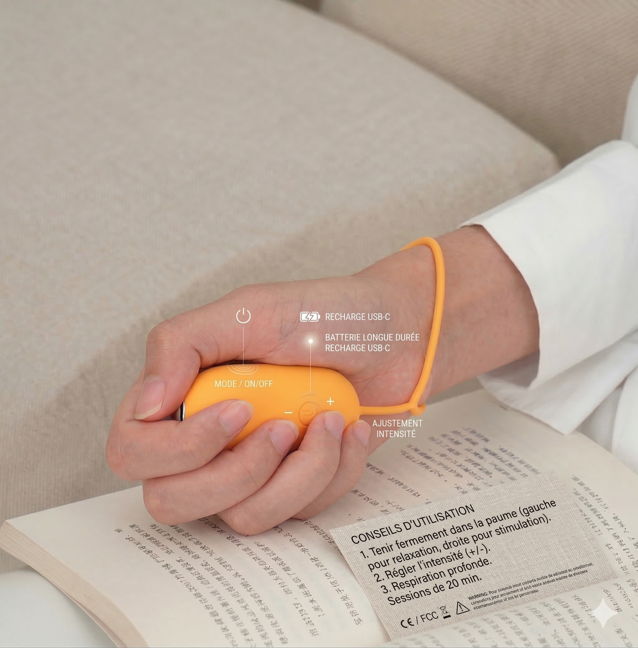 Appareil d'Aide au Sommeil par Micro-Courants EMS